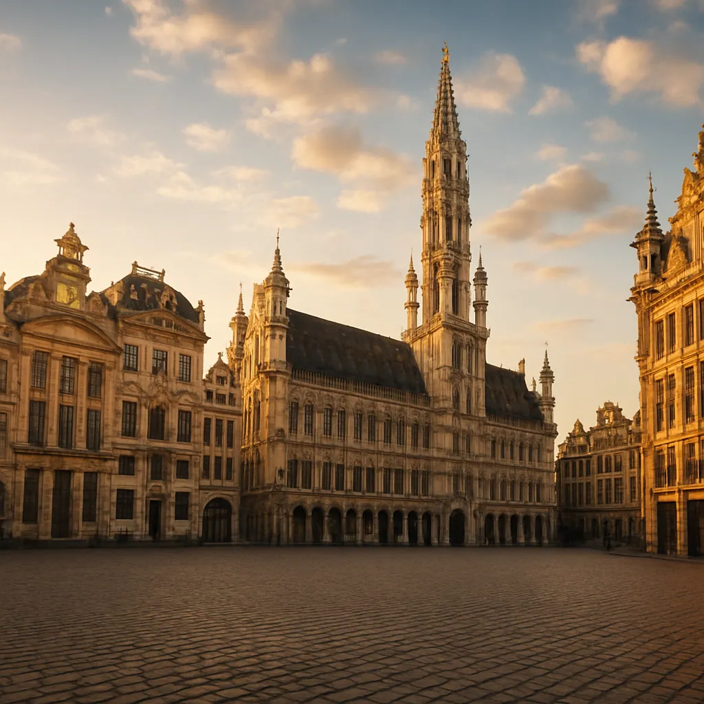 Historischer Grote Markt in Brüssel, Hauptstadt Belgiens und Sitz der EU