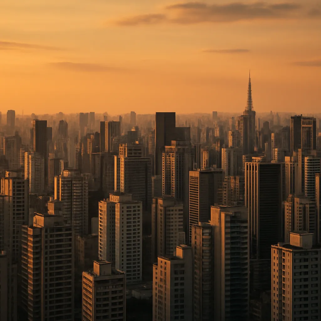 Skyline von São Paulo, wirtschaftliches Zentrum Brasiliens