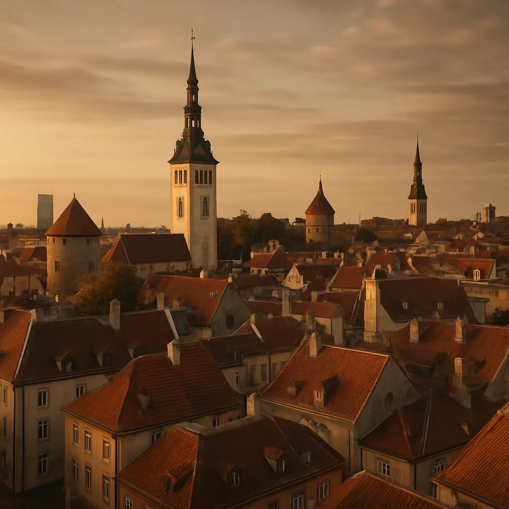 Mittelalterliche Altstadt von Tallinn, der Hauptstadt von Estland